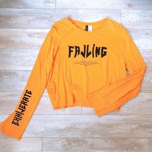 H&M Divided Long-sleeved Orange Shirt